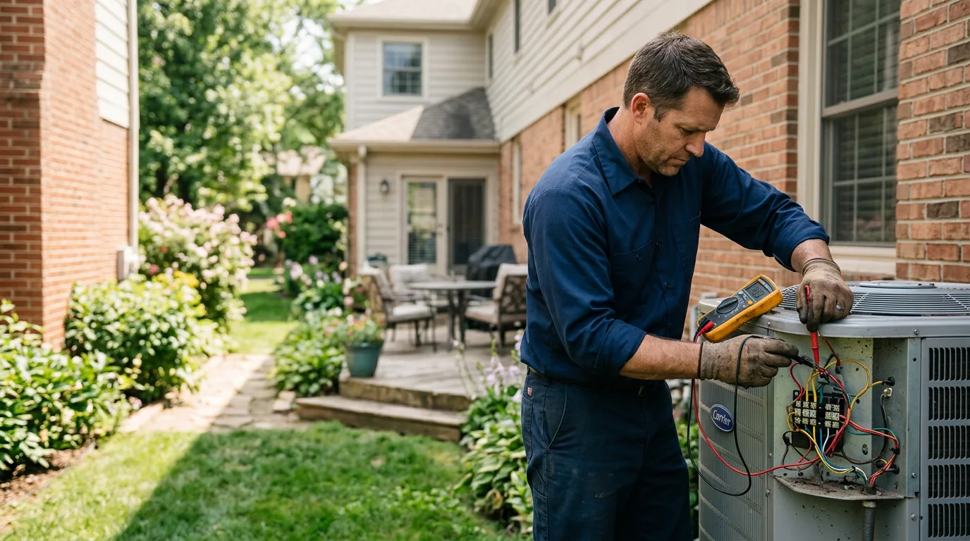 HVAC technician working near Greentown, PA